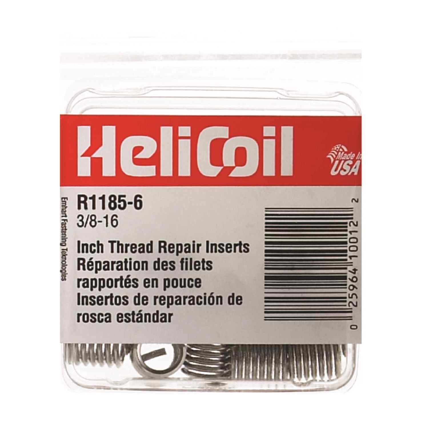 HeliCoil Screw Thread Insert A1185-6CN375, 3/8-16 UNC Thread