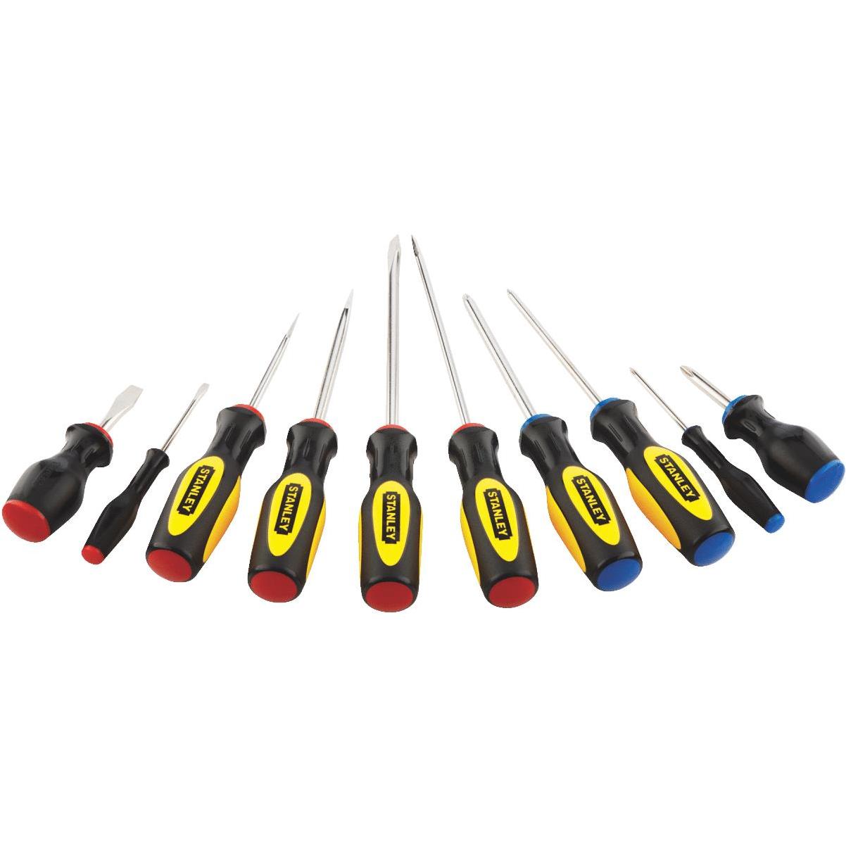 Stanley Slotted & Phillips Screwdriver Set w/Black Phosphate