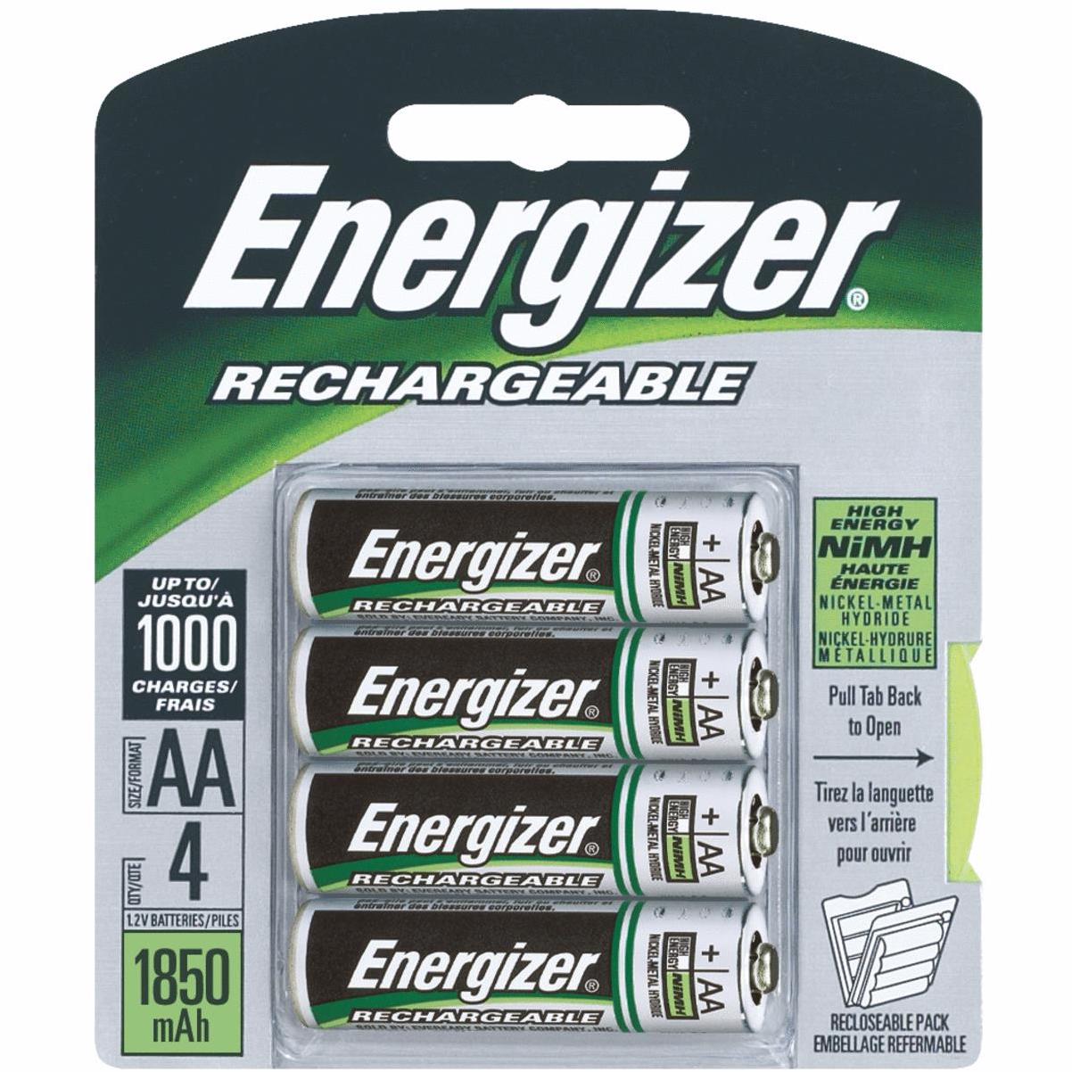 Energizer Power Plus AA Rechargeable Battery (4-Pack)