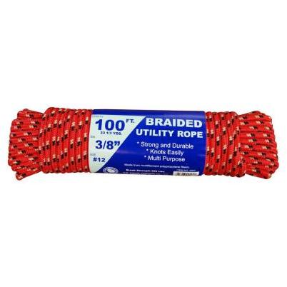3/8 x 100' Braided Poly Rope