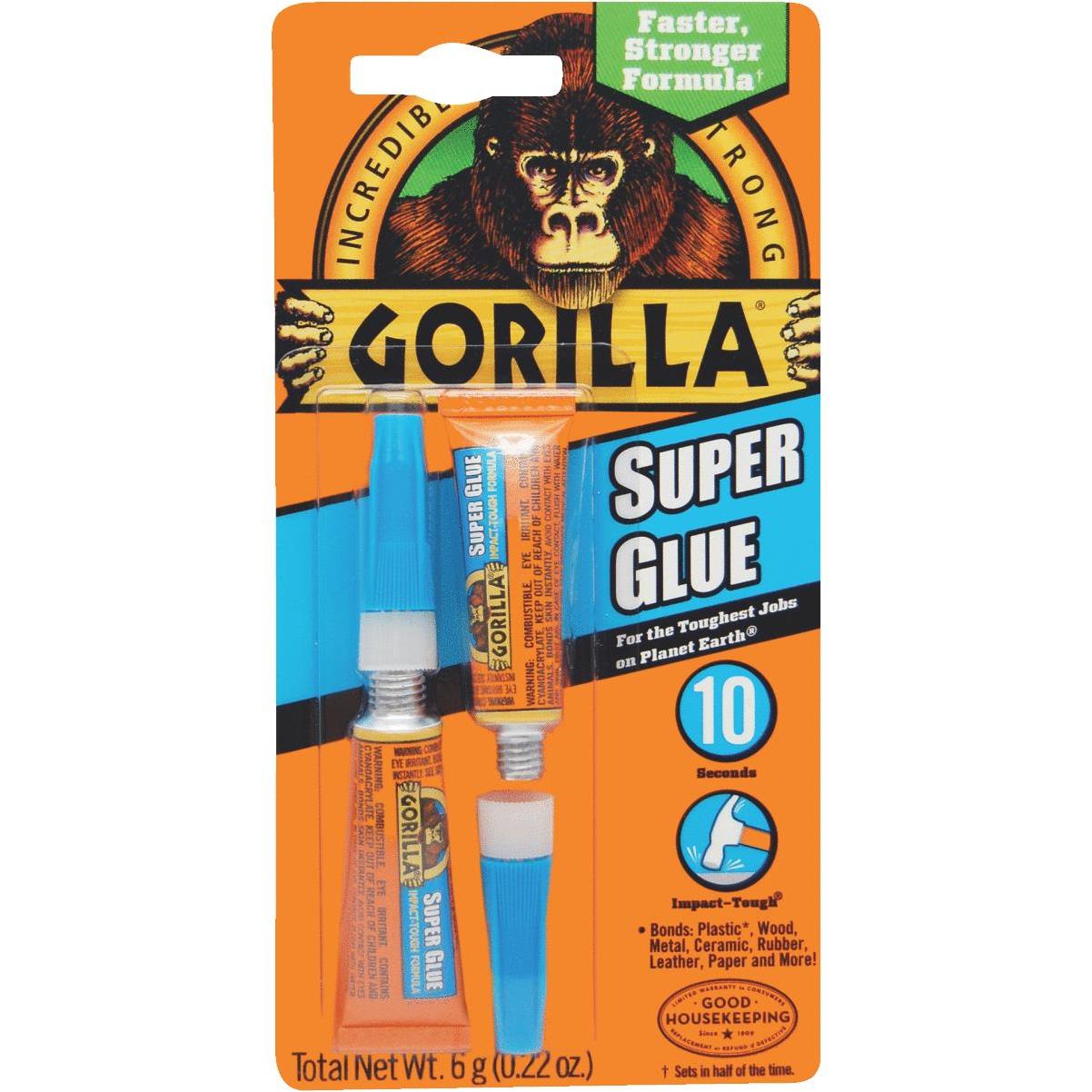 Gorilla Super Glue Gel, Shock Resistant, Quick Dry, Multi-use, 24-gram  Bottle, Clear, for Metal, Glass, Plastic, Wood, Ceramic, Leather in the Super  Glue department at