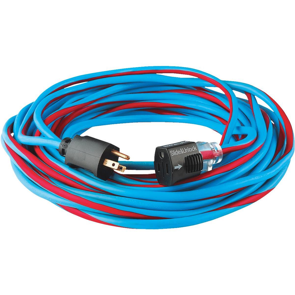 Southwire 12/3 Patriotic Red, White and Blue Extension Cord, 25 ft.