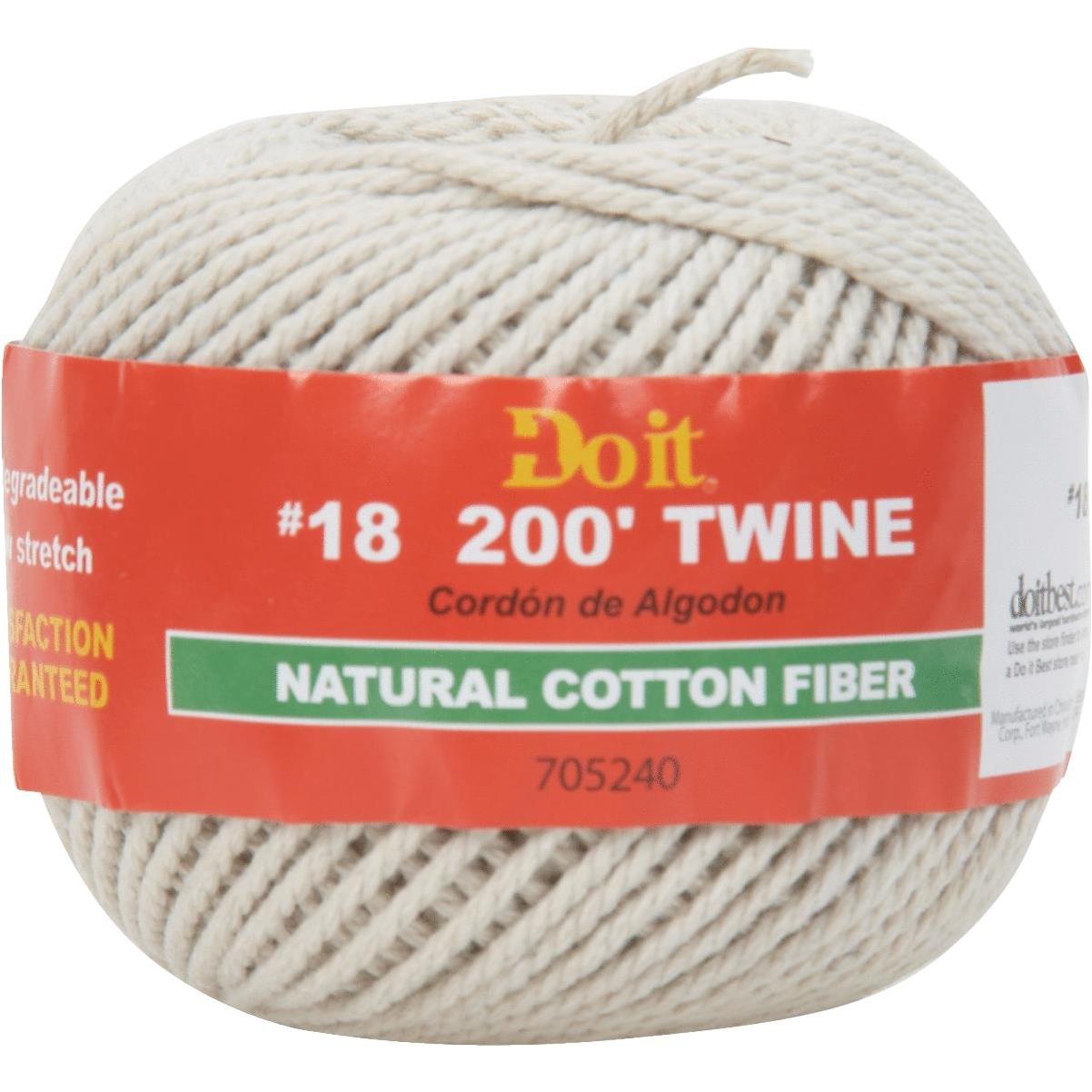 Do it Best 3/8 In. x 450 Ft. White Twisted Nylon Rope