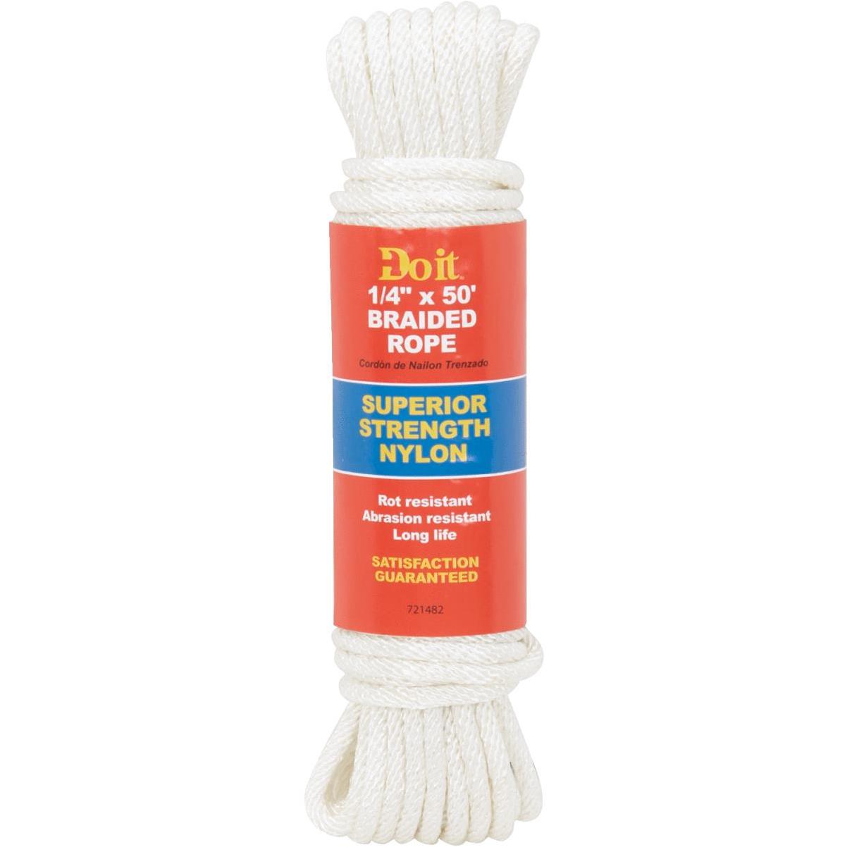 White Twisted Nylon Rope - 14 in. x 100 ft.