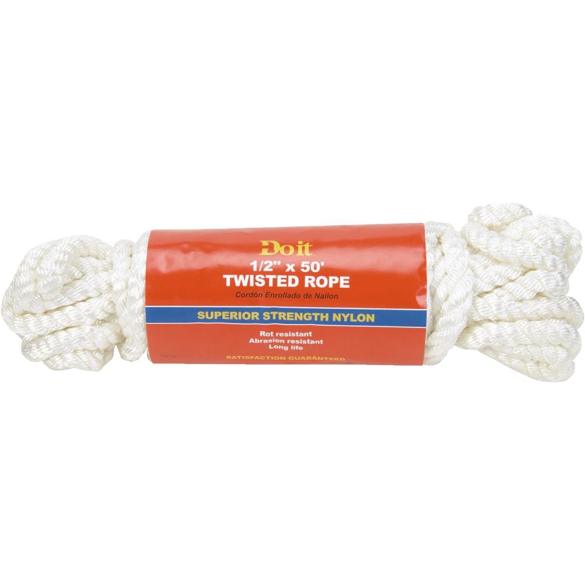 Do it Best 3/8 In. x 75 Ft. Yellow Braided Polypropylene Packaged