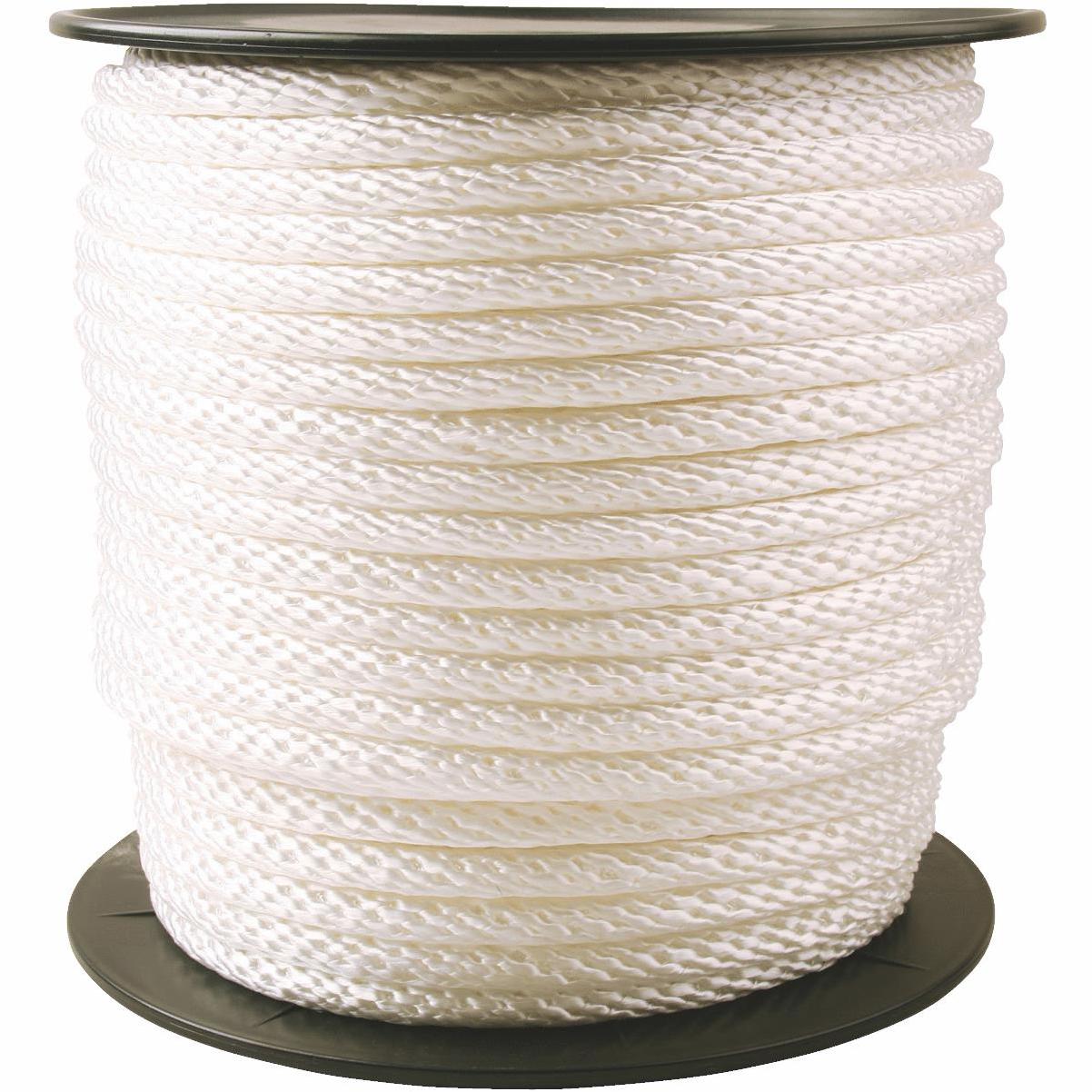 Do it Best 1/4 In. x 100 Ft. White Braided Nylon Packaged Rope