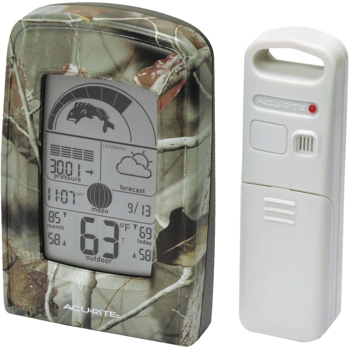 Acurite 2-1/2 Receiver, 2-1/2 Sensor Wireless Indoor & Outdoor  Thermometer