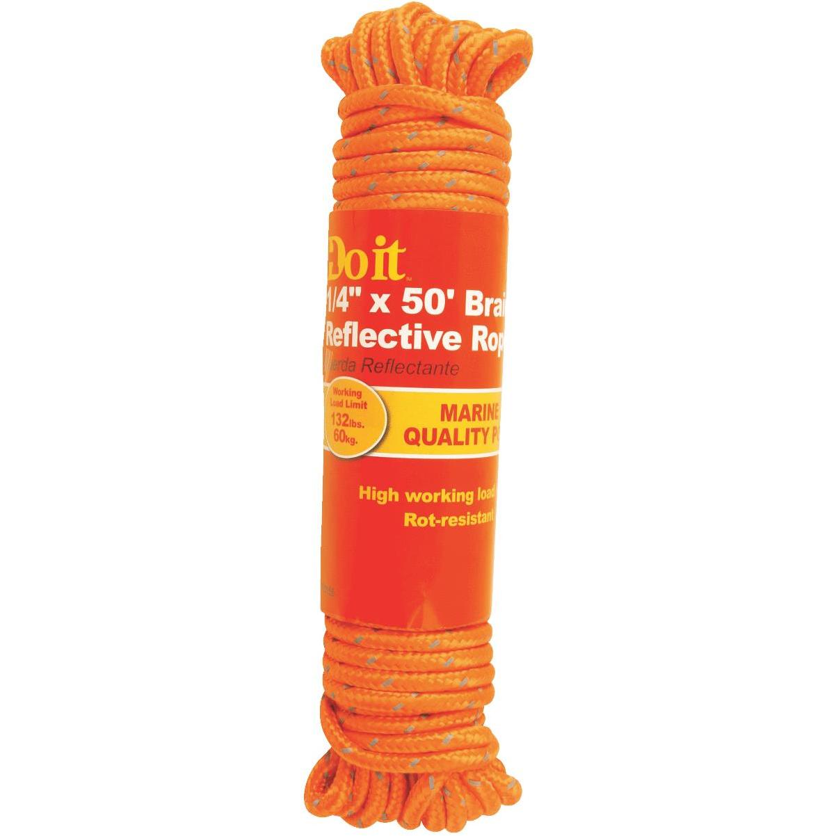 Do it Best 3/8 In. x 50 Ft. Assorted Colors Diamond Braided
