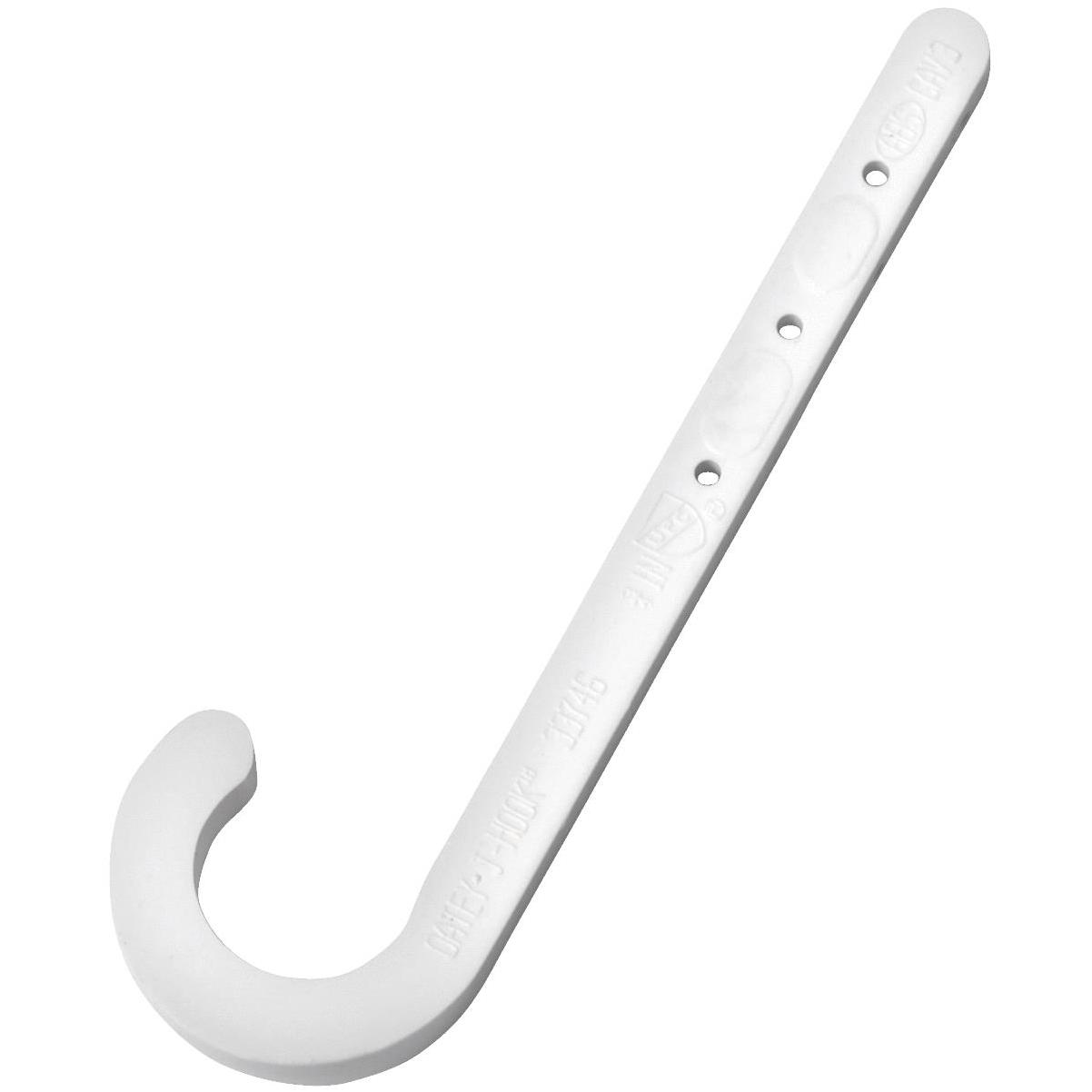 L-A White Half Clamp J-Hook with Nail For Pex Tubing Pipe Support