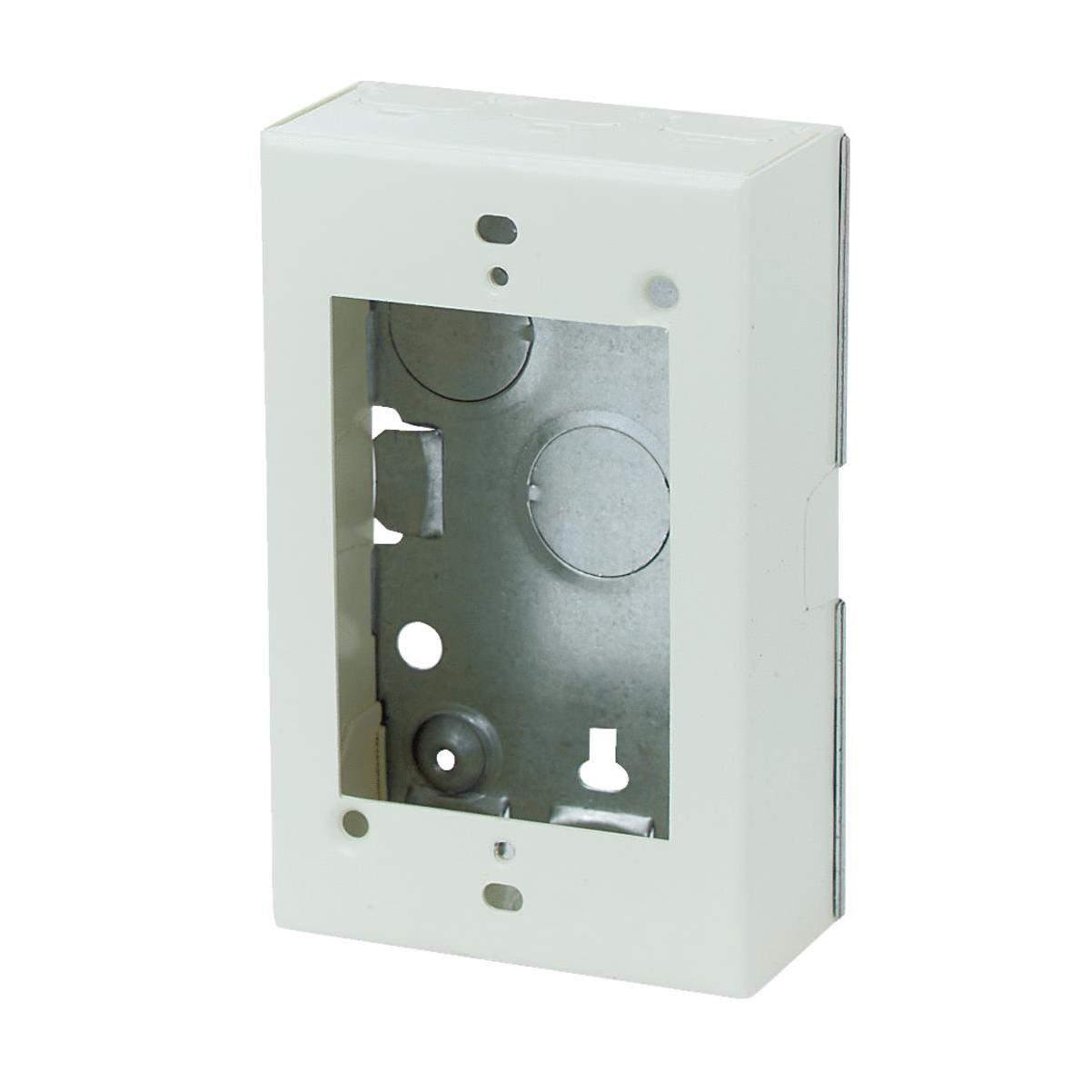 Wiremold 500 Series Metal Surface Raceway Duplex Receptacle Kit, Ivory