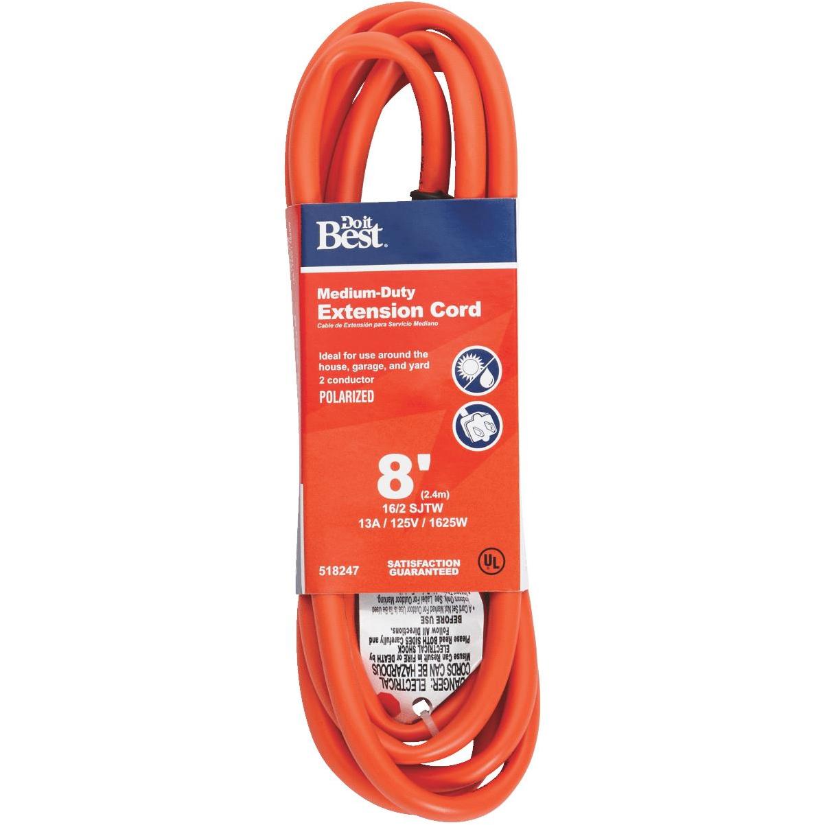 Do it Best 8 Ft. 16/2 Polarized Outdoor Extension Cord
