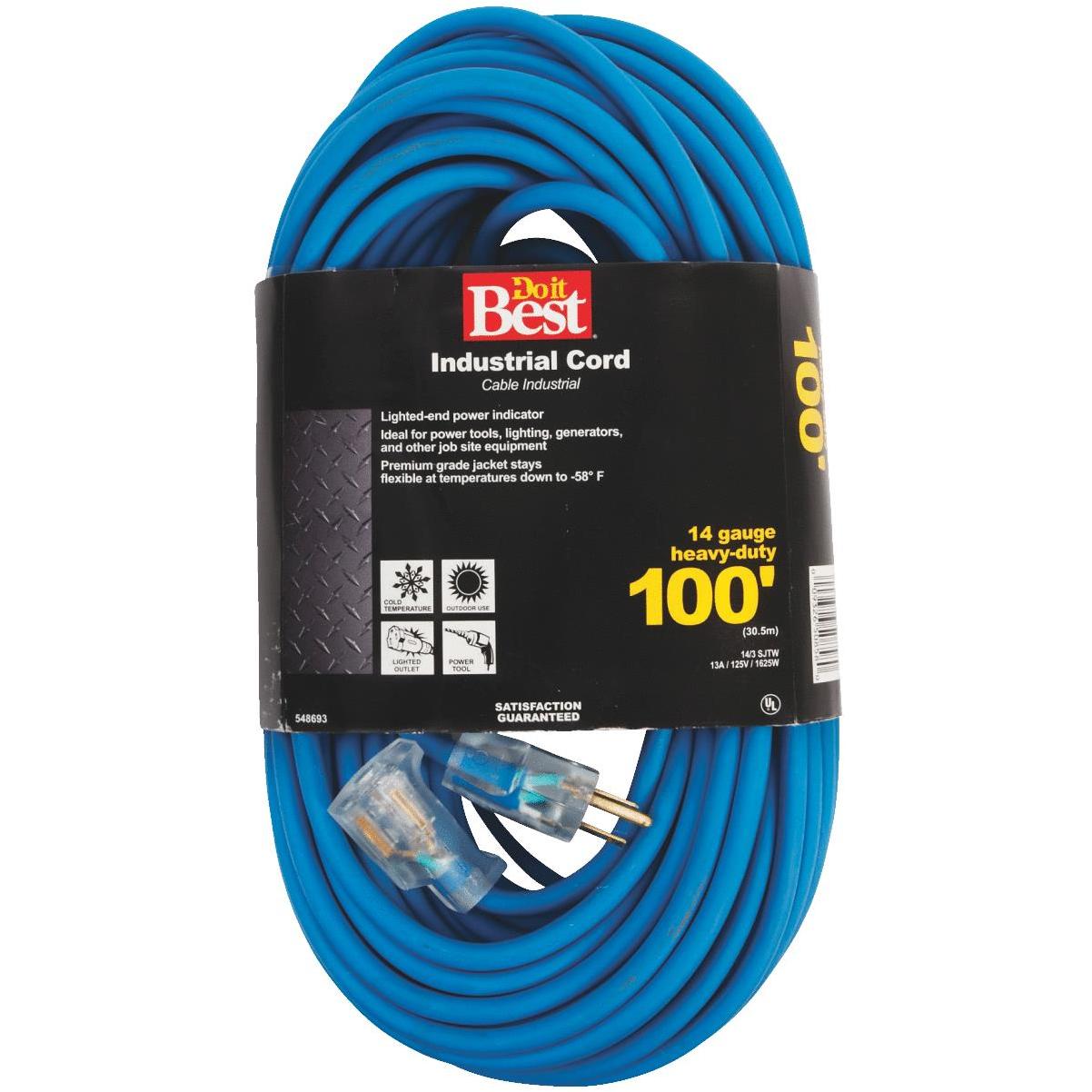 100 ft 12 Gauge Extension Cord SJTW Power Block