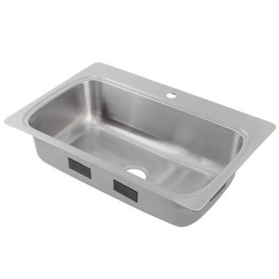 Kohler Verse Single Bowl 33 In. x 22 In. x 9-5/16 In. Deep Stainless Steel Drop-In Kitchen Sink