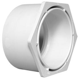 Charlotte Pipe 4 In. SPG x 2 In. Hub Schedule 40 DWV Reducing PVC Bushing