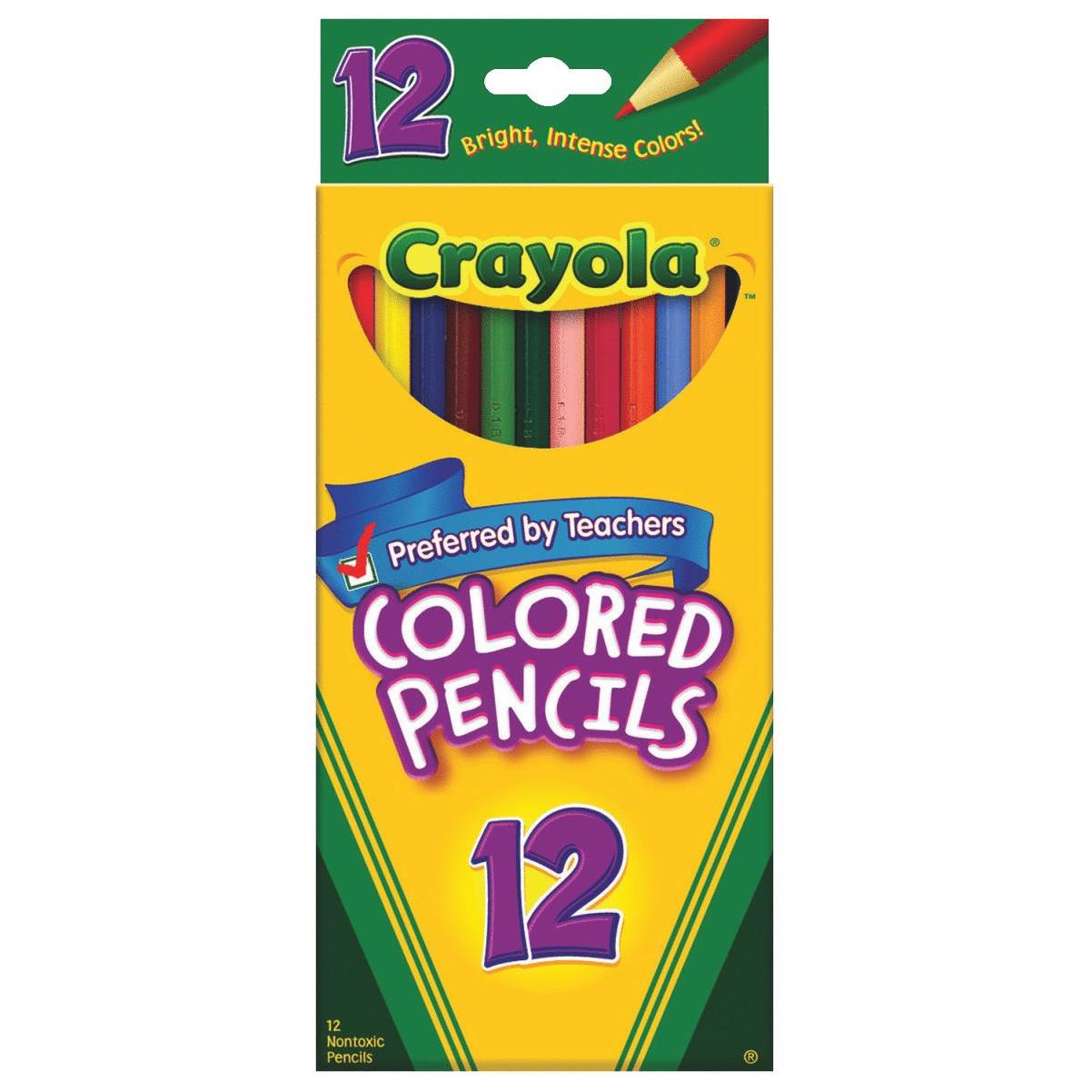 12-Pack Colored Pencil with 3 Manual Sharpeners