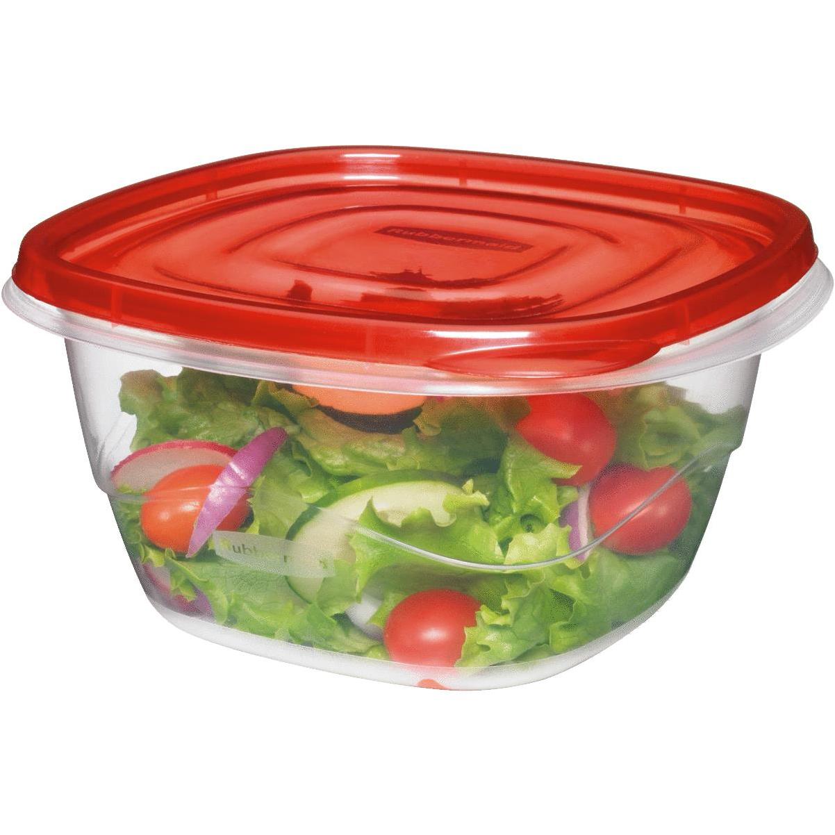 Ziploc 1.5 Pt. Clear Square Food Storage Container with Lids (4-Pack)