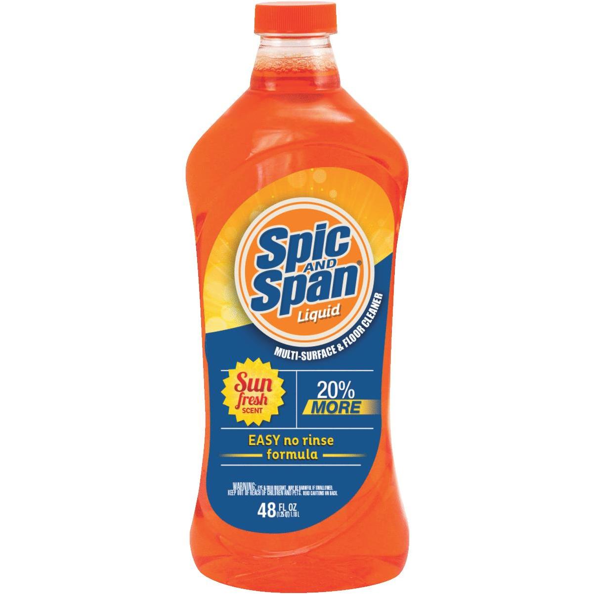 Spic and Span Liquid Floor Cleaner, 3 Gallons Per Case