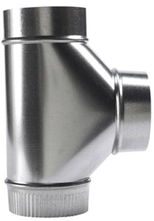 3-304-EZ 3 in. 26 Gauge Galvanized Furnace Pipe Tee | Fisk Farm u0026 Home