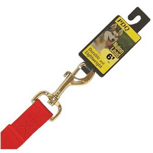Dog Lead 1" x 5' Nylon Red