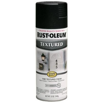 Rust-Oleum Stops Rust 12 Oz. Textured Finish Spray Paint, Black