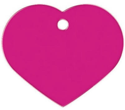 Kaba TAG-HEART-4L Large Heart Tag Pink Pack of 10