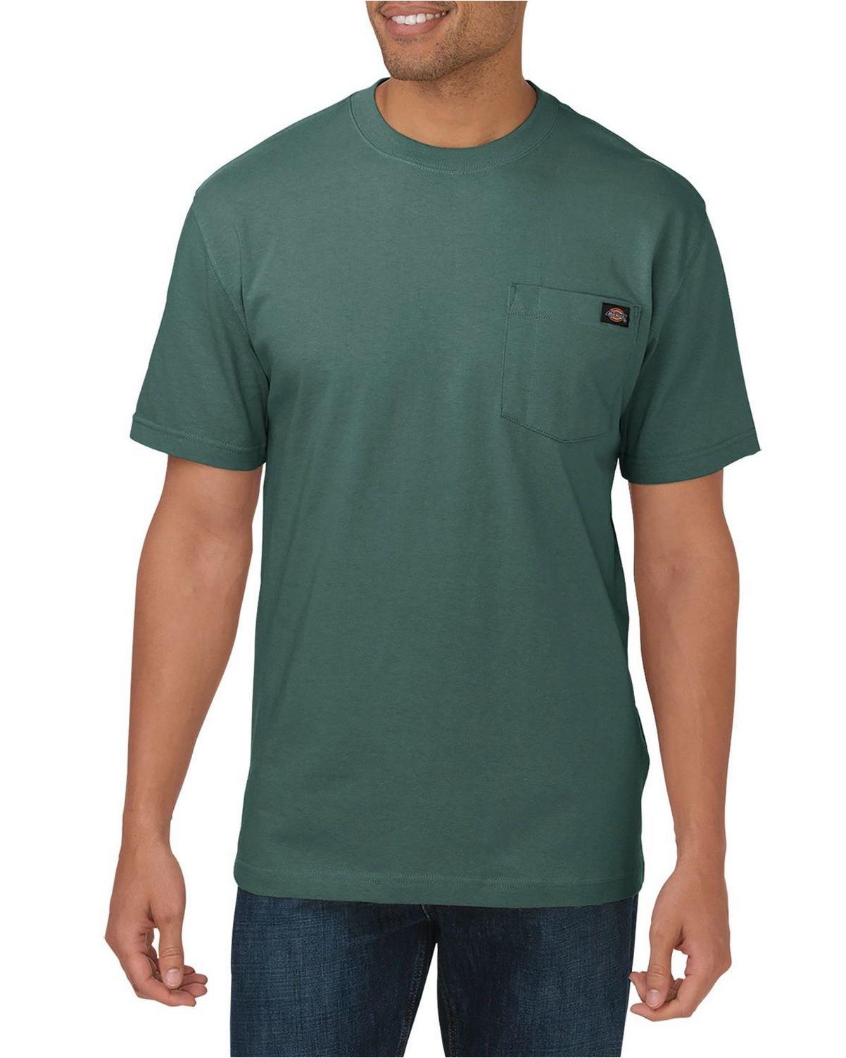 DICKIES Mens Crew & Central Tee Sleeve Neck Green Short - Furniture Hardware XL, Dickies | Lincoln Green