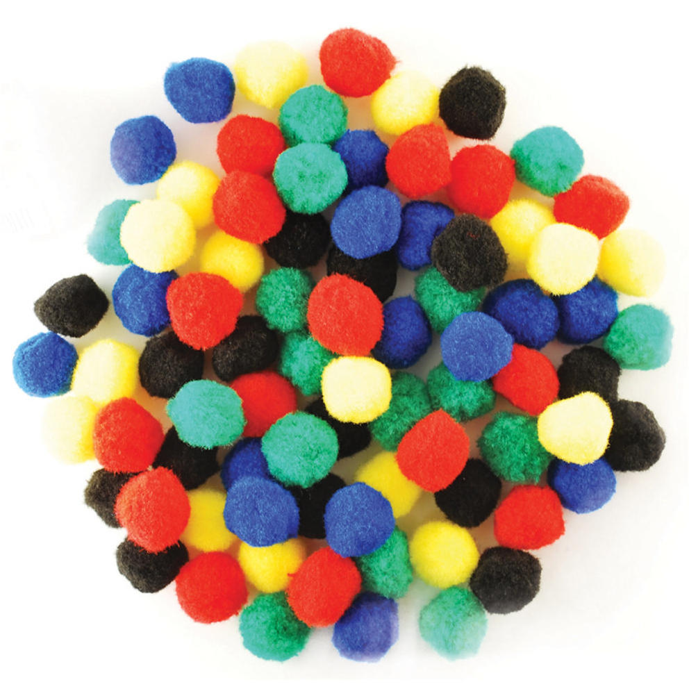 Multicraft Imports KC210-A Pom-Poms 1 in. 80-Pkg-Primary