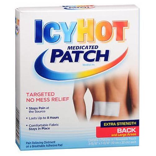 Icy Hot Extra Strength Medicated Patch, Large, 5-Count Boxes