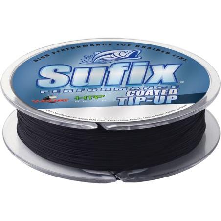 Sufix Performance V-Coat 50-Yards Spool Size Tip Up Braid Line (Black,  30-Pound)