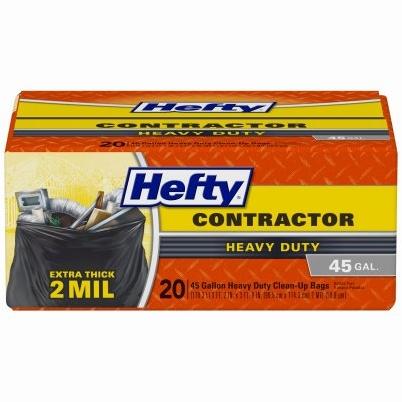 Hefty Strong Extra Large 33 Gal. Black Trash Bags, 48 ct