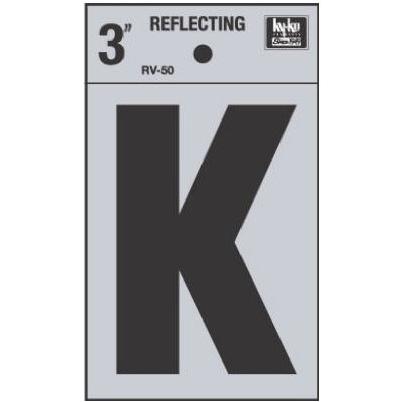 Hy-Ko Vinyl 3 In. Reflective Adhesive Number Two