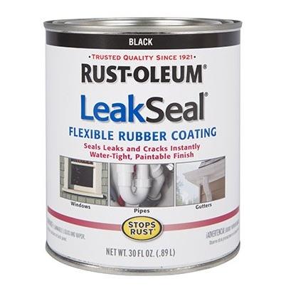 Rust-Oleum Brush-On Leak Seal, Black, 1-Qt. | Killingworth True Value