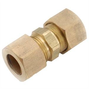 Lead Free Brass Union Coupling 3/8 COMP x 3/8 COMP Leak Proof Easy  Connect Union (5 Pack) 