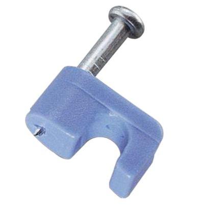 Gardner Bender 1/4 In. Blue UV-Resistant Poly Data Cable Staple (25-Count)
