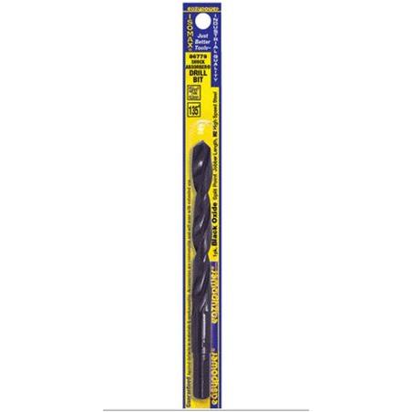 Eazypower 86779 Black Oxide Split Point Jobber Length Drill Bit, 13/32"