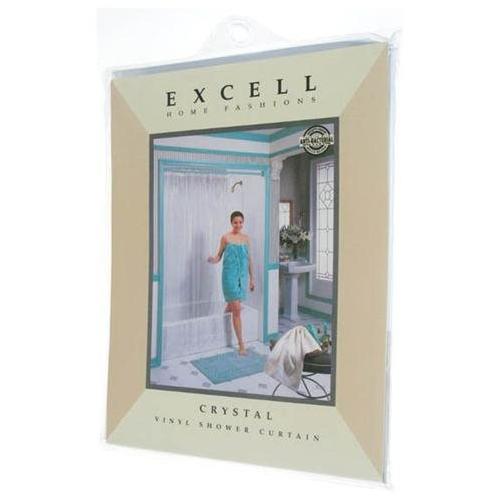 Zenith Zenna Home 70 In. x 72 In. Frosty Medium Weight PEVA Shower Curtain Liner