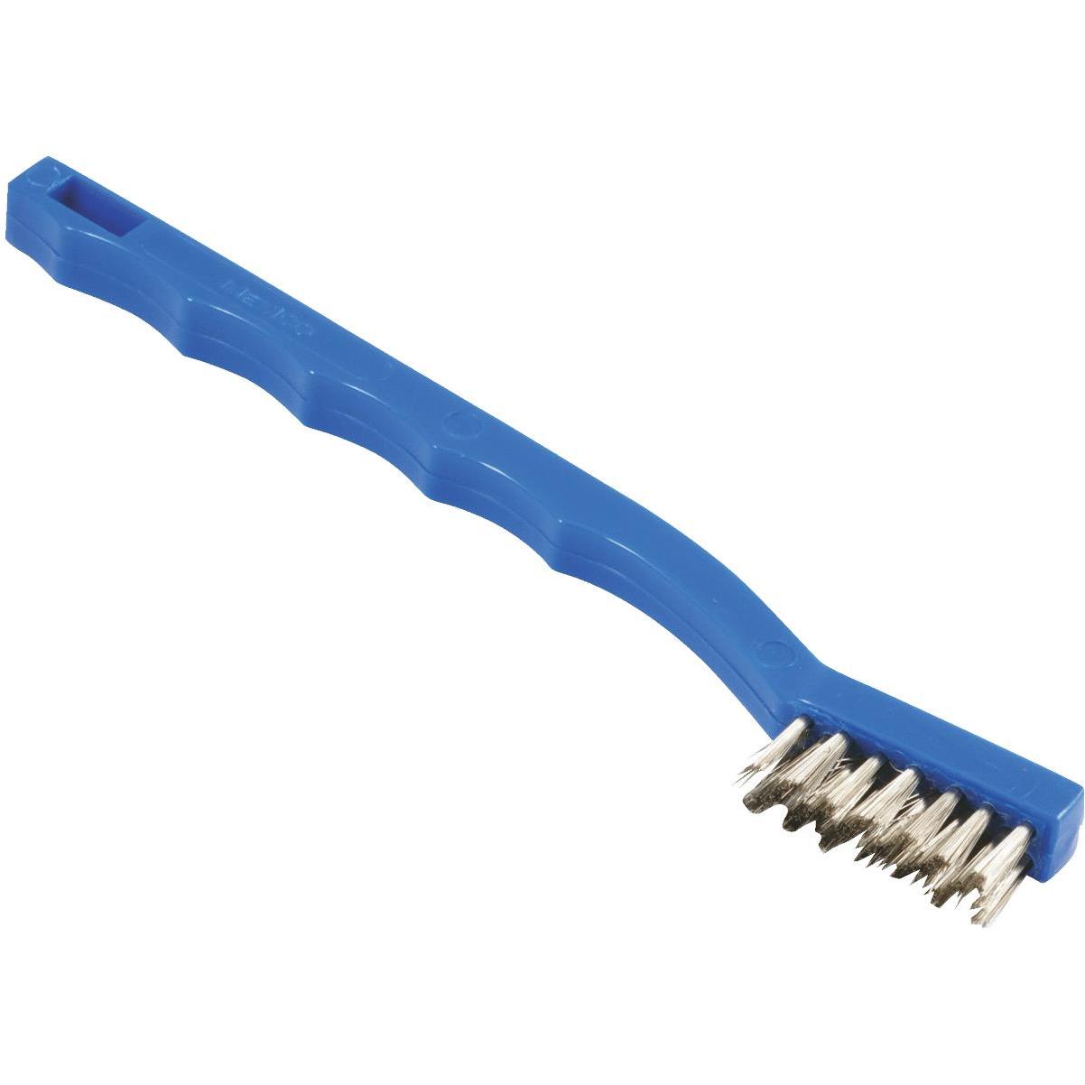 Brush For Grills Stainless Steel Bristles. With Scraper and Plastic Handle  14,5 x 4 x