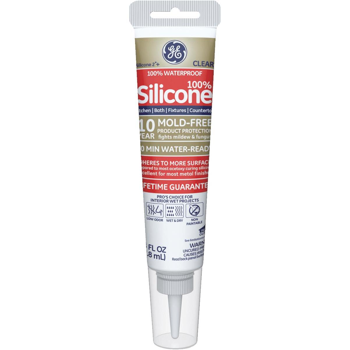 Advanced Silicone 2 2.8 oz. Clear Kitchen and Bath Caulk