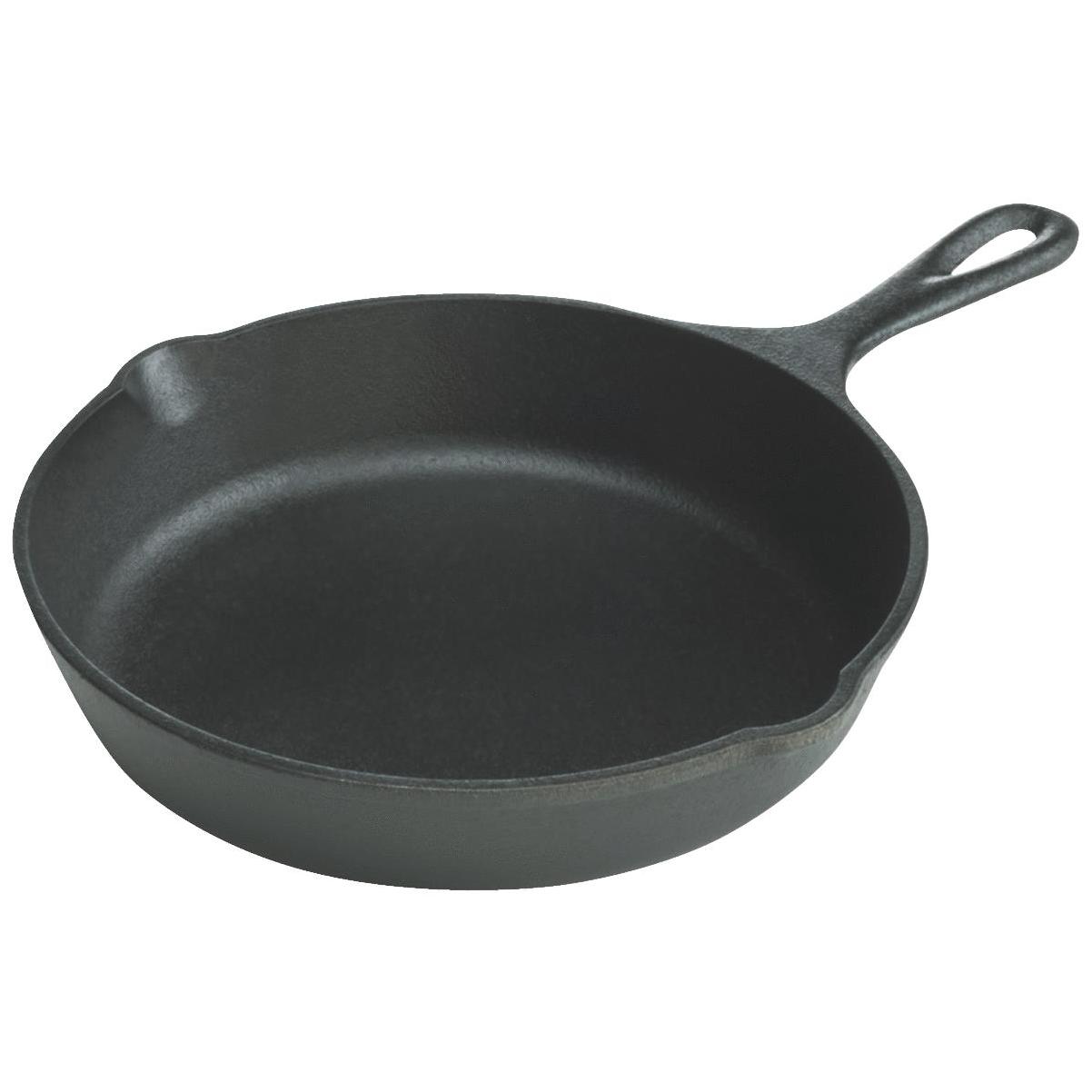 Lodge Ribbed Grill Pan, Seasoned Cast Iron, 10-1/4-Inch Diam.