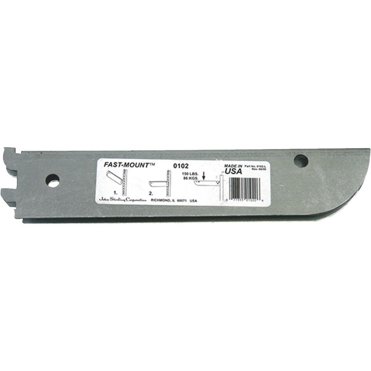 John Sterling Fast-Mount 10 In. Galvanized Steel Double Shelf Bracket ...