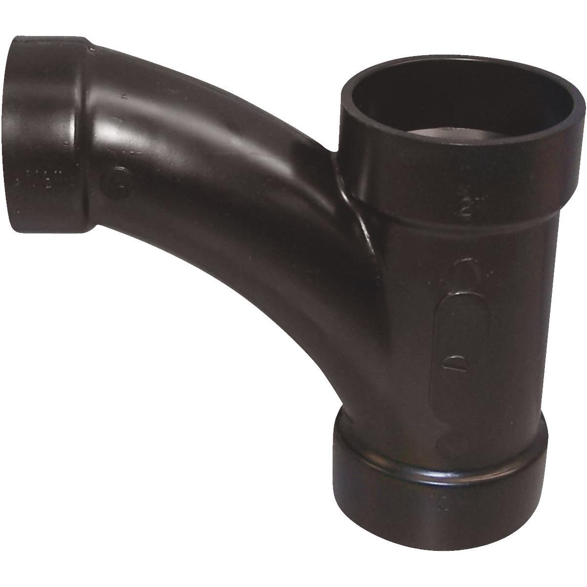 Charlotte Pipe 4 X 4 X 3 In Hub X Hub X Hub Reducing Long Turn Abs Wye Johnsons Home Garden