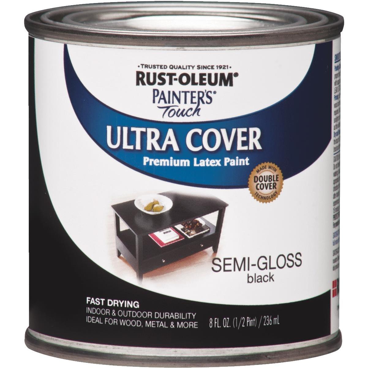 Painter's Touch 2X 12 Oz Black Cover Spray Paint Semi Gloss [Set of 6]6