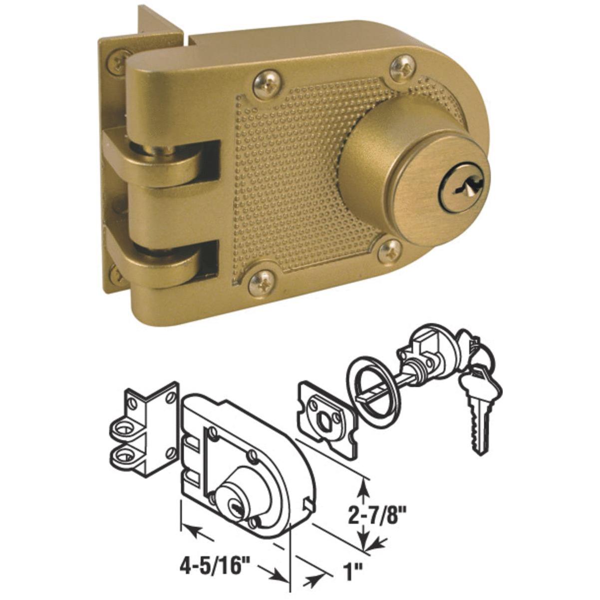 Defender Security 3/4 Steel Drawer & Cabinet Lock - Keyed