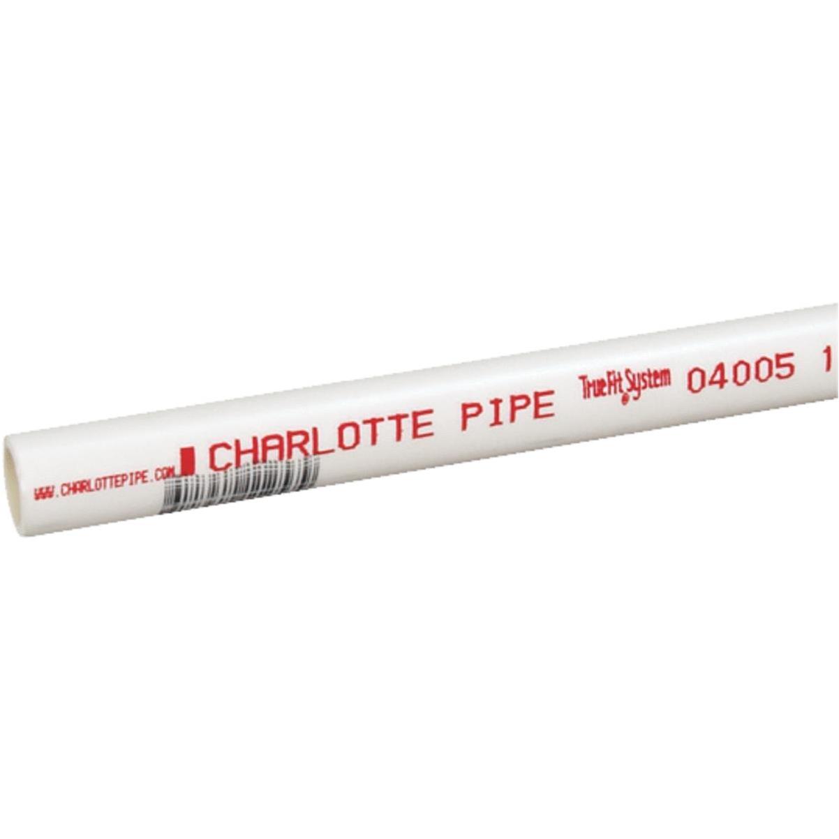 Charlotte Pipe 6 in. x 10 ft. PVC DWV Schedule 40 Foam Core Pipe