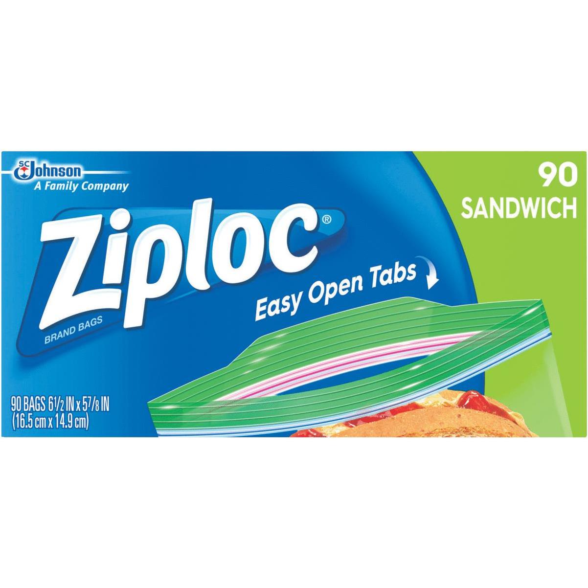 Ziploc Easy Open Tabs Freezer Gallon Bags, 152 Count (Pack of 1)
