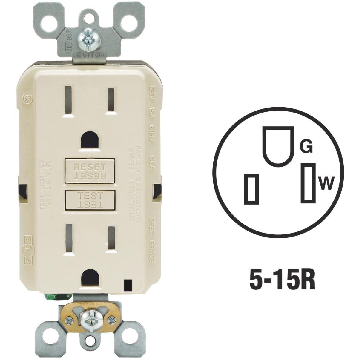 Leviton Single Gang Duplex Horizontal Commercial Grade