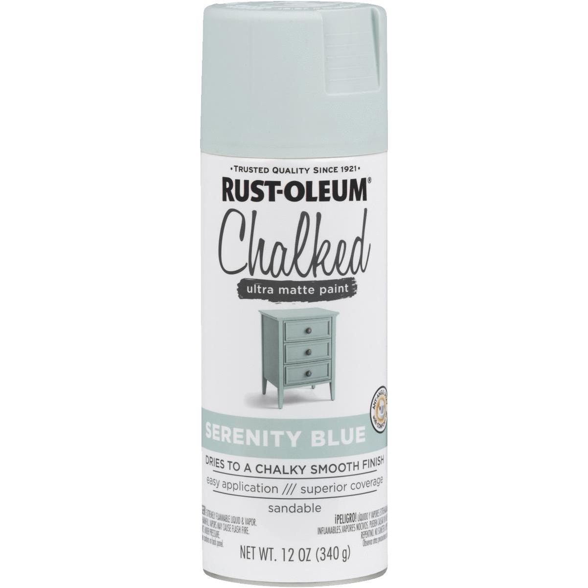 Coastal Blue, Rust-Oleum Chalked Ultra Matte Paint, Quart