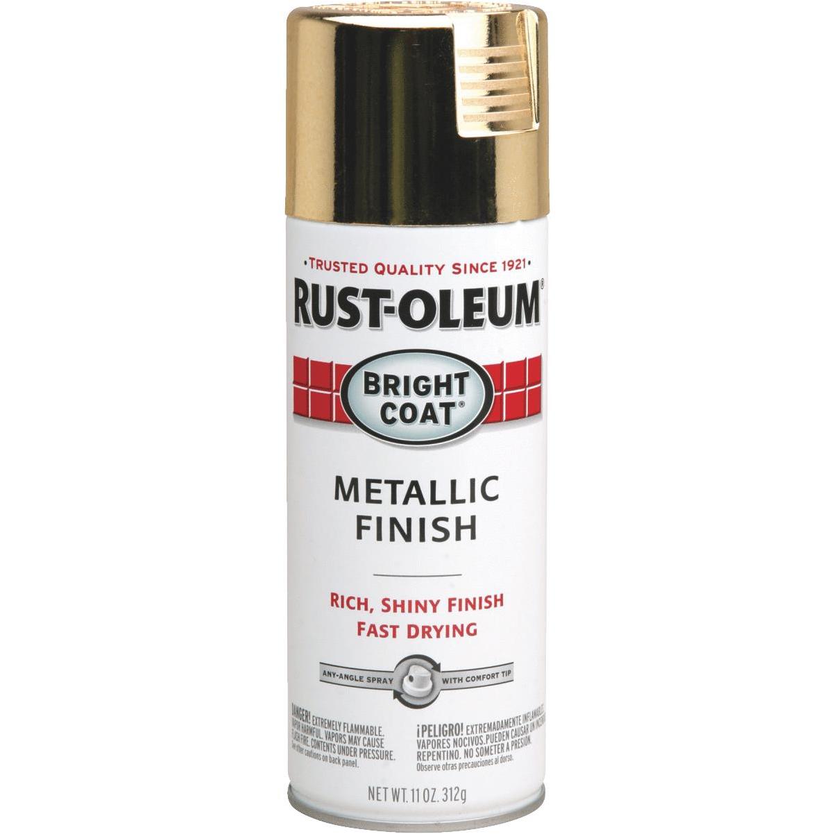 Rust-Oleum 7270830 Stops Rust Metallic Spray Paint, 11 oz, Gold Rush