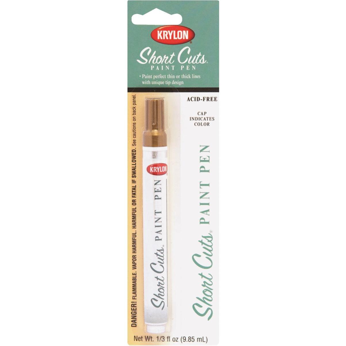 Krylon Short Cuts 1/3 Fl Oz Gold Leaf Gloss Paint Pen
