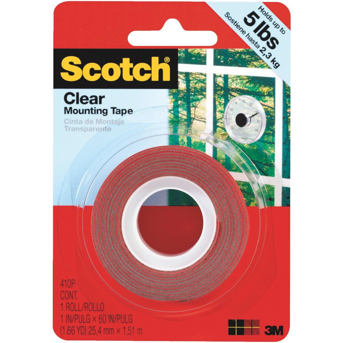 3m Scotch 1 In X 60 In Clear Double Sided Mounting Tape 5 Lb Capacity Tm Hardware